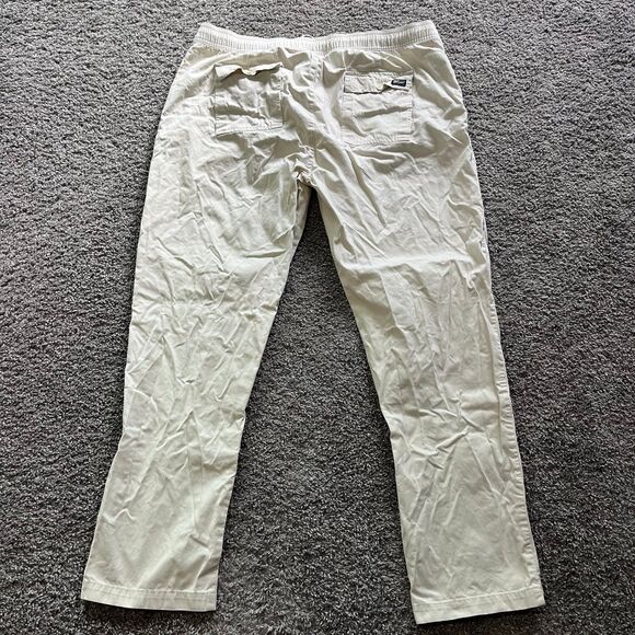 Reyn Spooner Chino Pants Tan Khaki Outdoor 100% Cotton Relaxed Drawstring Sz 2XL - Picture 2 of 8
